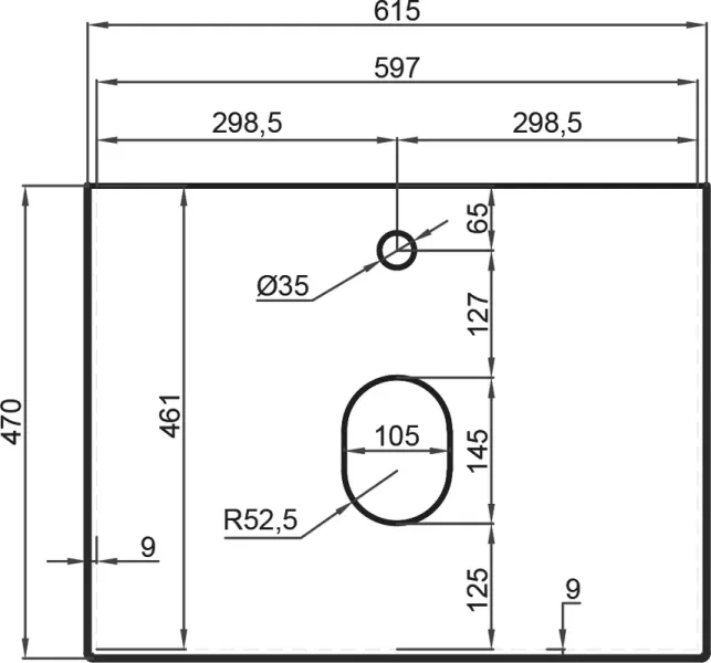 Столешница La Fenice Granite FNC-VS03-TER-60 60 см
